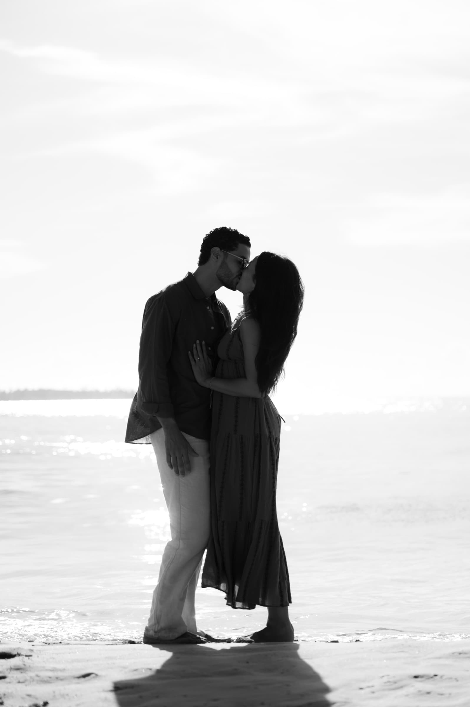 Franchesca & Linero, sunrise proposal on the beach
