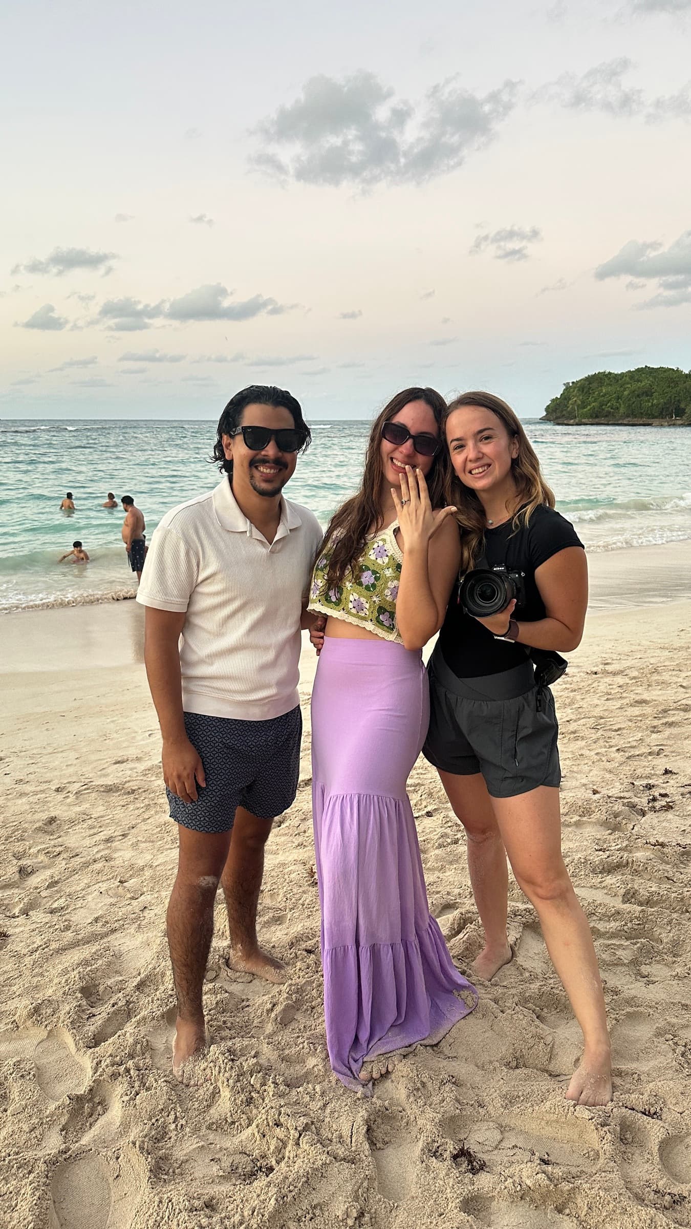 Lola with Alana, just after her proposal